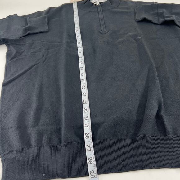 Peter Millar Men's Black Whitaker Quarter-Zip Jumper XL - Picture 9 of 13